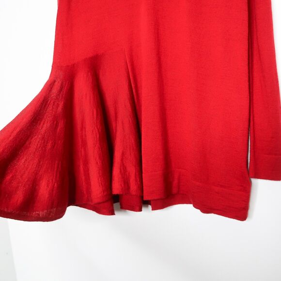 Anthropologie Moth Womens Sweater Size Small Red Wool Blend Long Sleeve - Picture 10 of 11